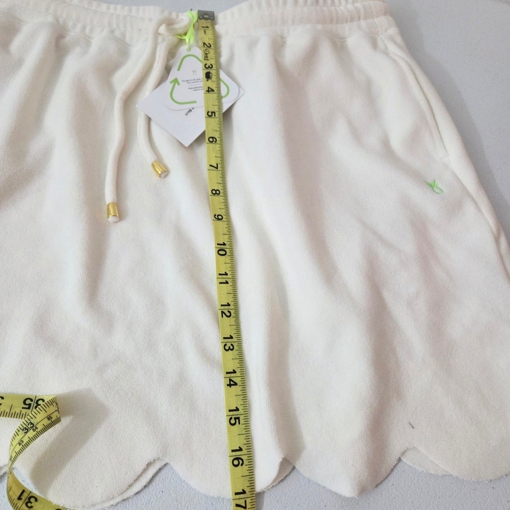 Dudley Stephens Starboard Short Skirt Cream Terry Fleece Scallop XL NEW - Picture 9 of 11